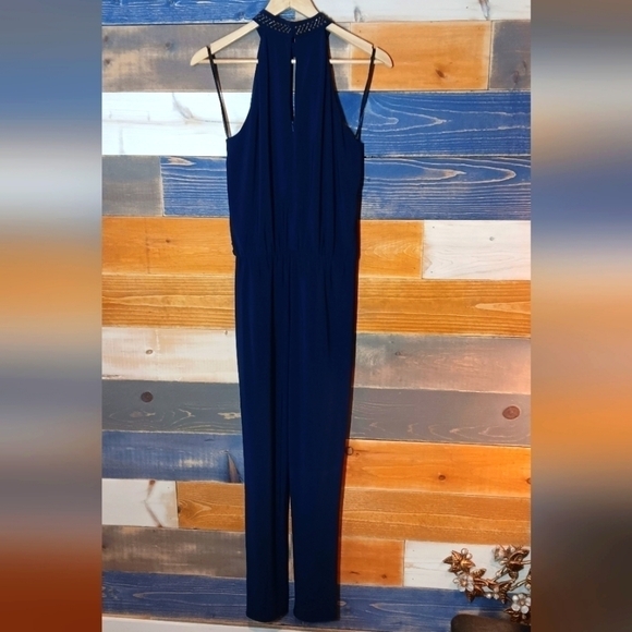 Laundry by Shelli Segal Romper Jumpsuit 6 navy blue - Picture 8 of 9